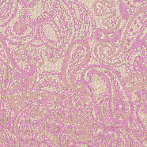 Pink Paisley Jacquard, Poly-Cotton