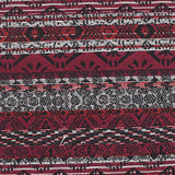 Maroon Geometric Jacquard, Cotton-Poly — texture