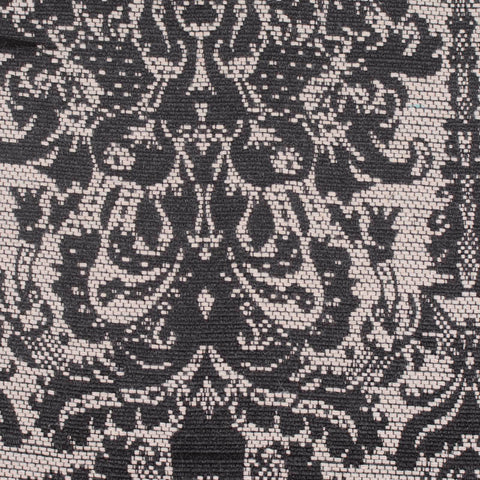 Floral Polyester Cotton Woven Fabric, 260 gsm, 148 cm — Grey