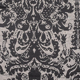 Floral Polyester Cotton Woven Fabric, 260 gsm, 148 cm — Grey — texture