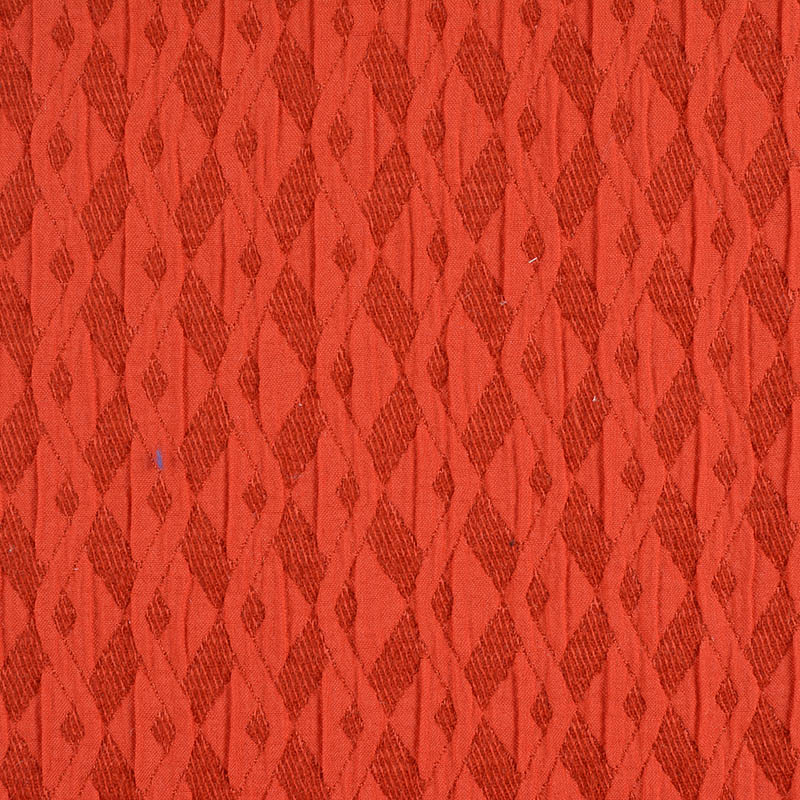 Orange Diamond Jacquard, Poly-Acrylic