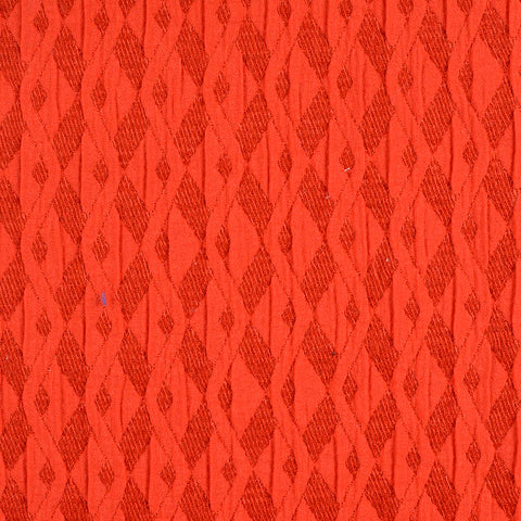 Orange Diamond Jacquard, Poly-Acrylic