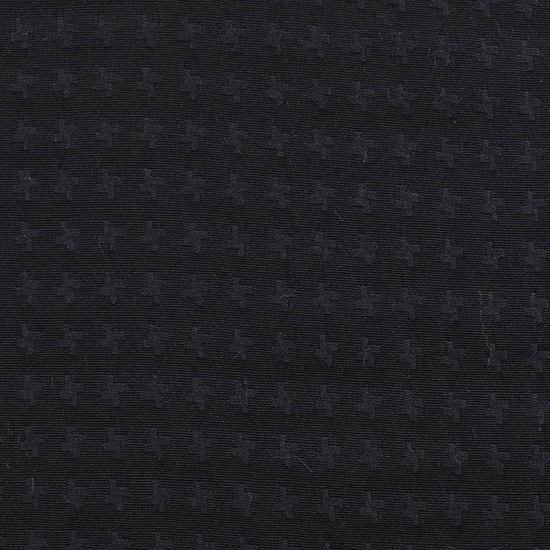Black Tone-on-Tone Jacquard, Poly-Cotton, 193 gsm