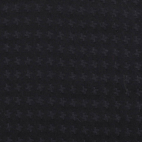 Black Tone-on-Tone Jacquard, Poly-Cotton, 193 gsm