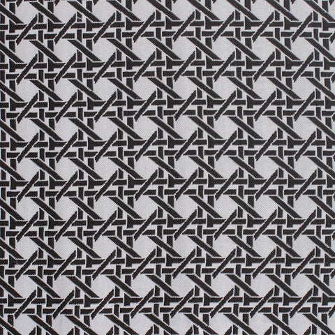 Black Geometric Jacquard, Polyester, 203 gsm