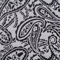 Black Paisley Jacquard, Polyester, 224 gsm