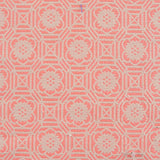 Peach Geometric Jacquard, Cotton-Poly — texture