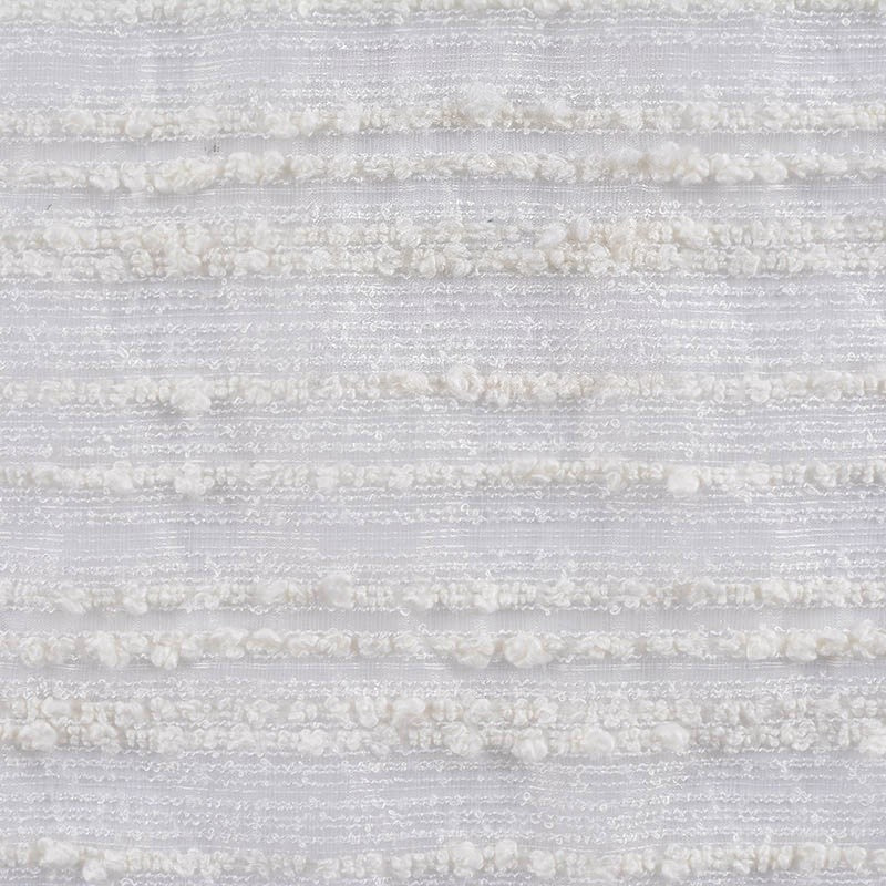 White Horizontal-Stripe Jacquard, Acrylic-Nylon
