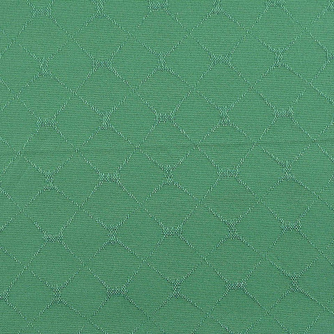 Green Tone-on-Tone Diamond Jacquard, Poly-Cotton