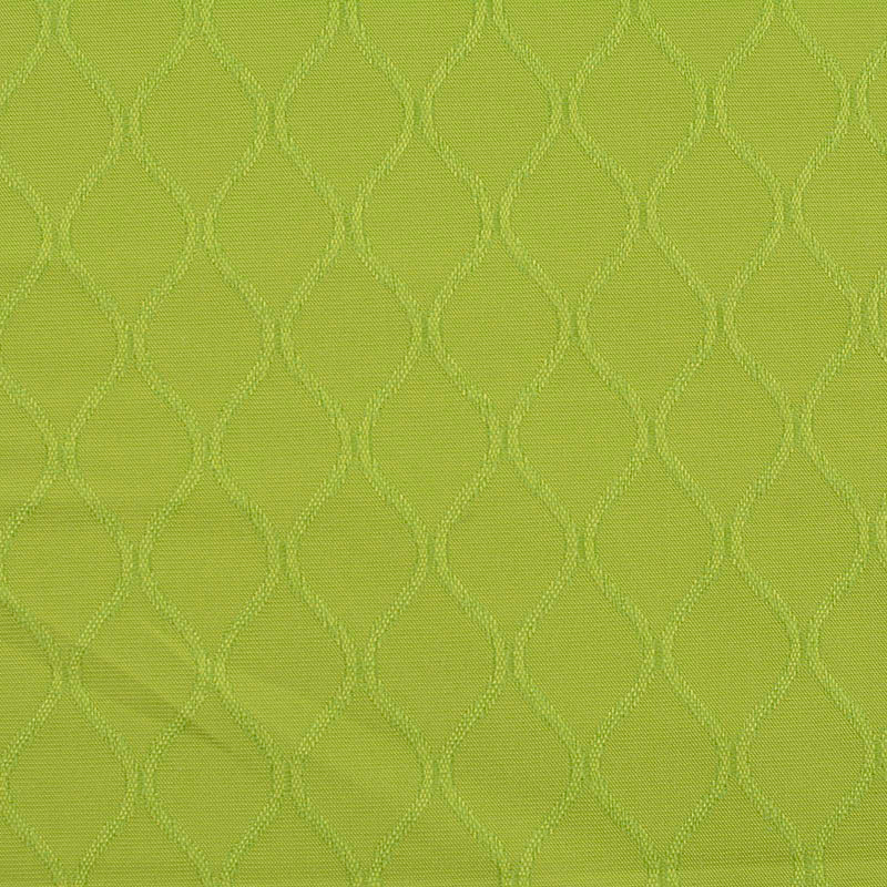 Lime Wavy-Diamond Jacquard, Poly-Cotton