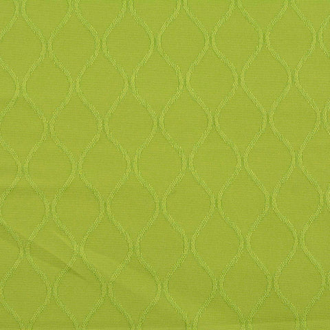 Lime Wavy-Diamond Jacquard, Poly-Cotton