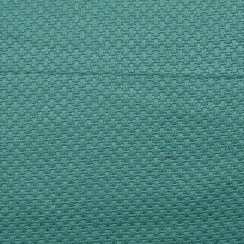 Teal Tone-on-Tone Jacquard, Cotton-Poly, 231 gsm