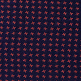 Rust Geometric Jacquard, Poly-Cotton