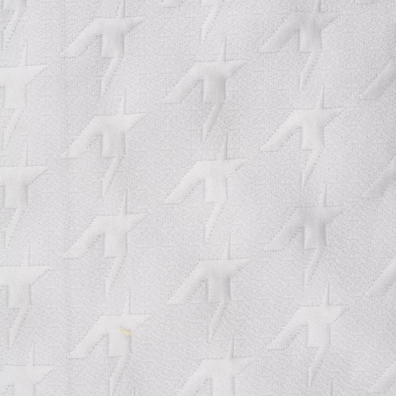 White Tone-on-Tone Jacquard, Cotton-Poly, 278 gsm