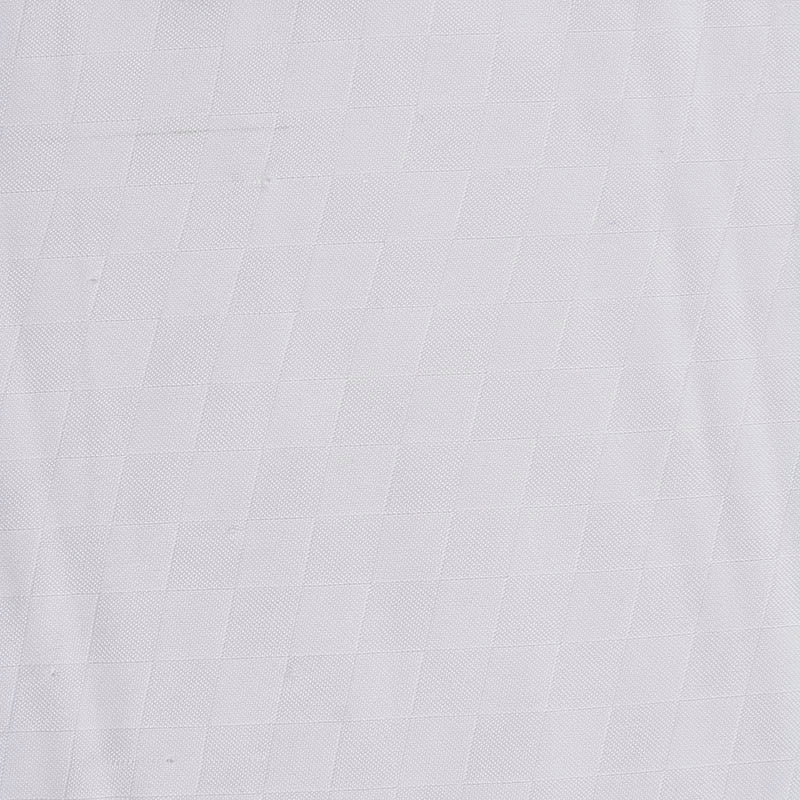 White Small-Square Jacquard, Polyester