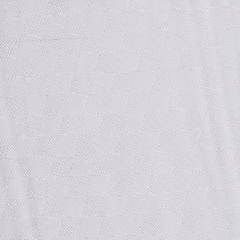 White Small-Square Jacquard, Polyester