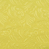 Yellow Tone-on-Tone Floral Jacquard, Cotton-Poly
