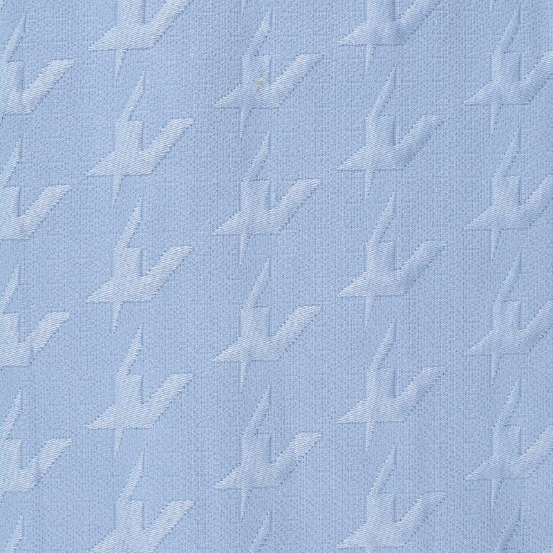 Light Blue Tone-on-Tone Jacquard, Cotton-Poly