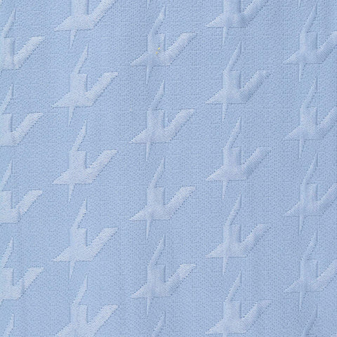 Light Blue Tone-on-Tone Jacquard, Cotton-Poly