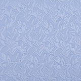 Light Blue Leaf Jacquard, Poly-Cotton