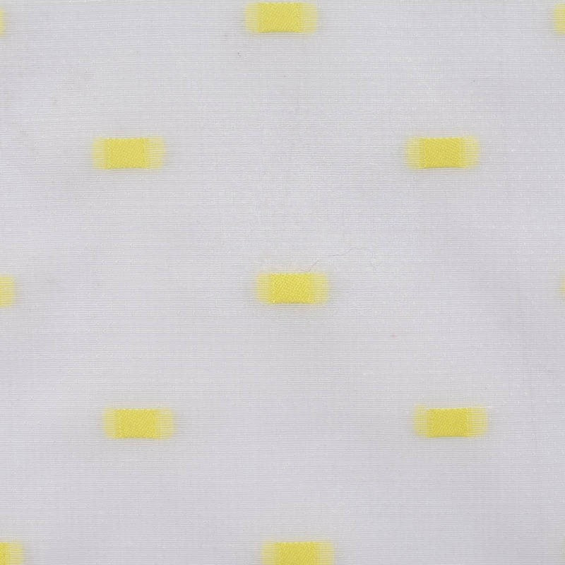 Jacquard Nylon Viscose Blend Woven Fabric, 47 gsm, 141 cm — White