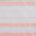 Peach Horizontal-Stripe Jacquard, Cotton-Nylon