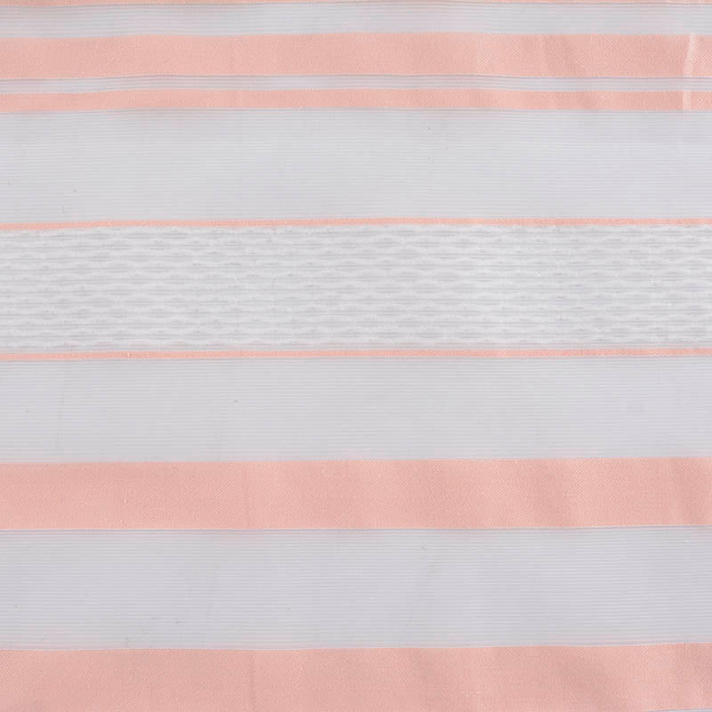Peach Horizontal-Stripe Jacquard, Cotton-Nylon