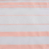 Peach Horizontal-Stripe Jacquard, Cotton-Nylon