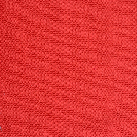 Red Honeycomb Jacquard, Cotton
