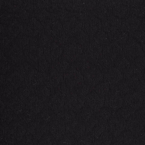 Plaid Viscose Polyester Woven Fabric, 347 gsm, 146 cm — Black
