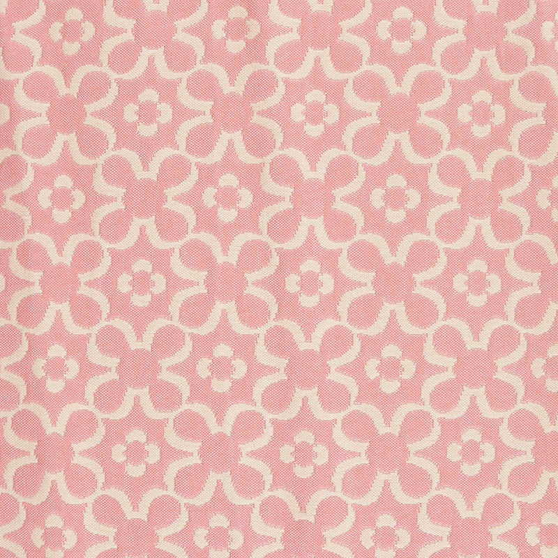 Pink Floral Jacquard, Polyester, 296 gsm