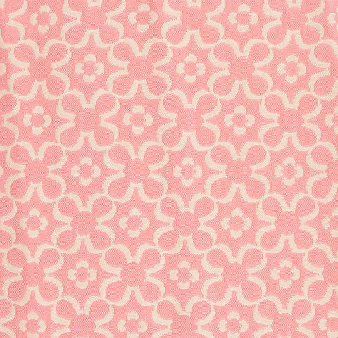 Pink Floral Jacquard, Polyester, 296 gsm