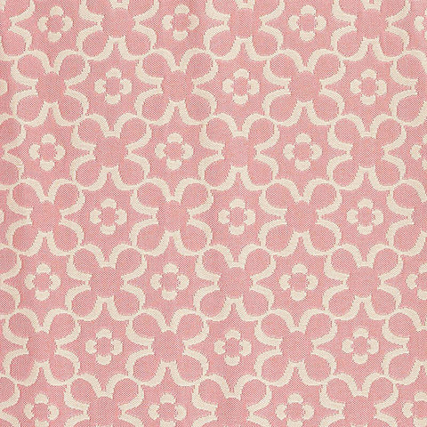 Pink Floral Jacquard, Polyester, 296 gsm