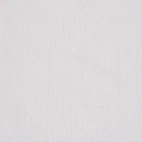 White Geometric-Diamond Jacquard, Cotton-Poly, 241 gsm
