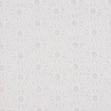 White Daisy Jacquard, Poly-Cotton