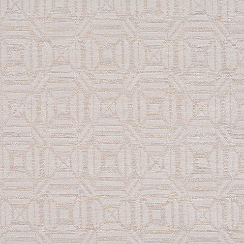 White Squares Jacquard, Poly-Cotton