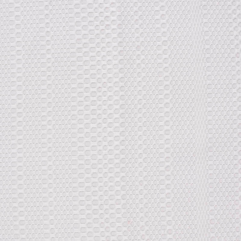 White Geometric-Hexagon Jacquard, Cotton