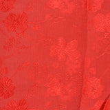 Red Floral Jacquard, Cotton-Poly