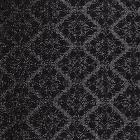 Black Tone-on-Tone Jacquard, Cotton-Poly, 214 gsm