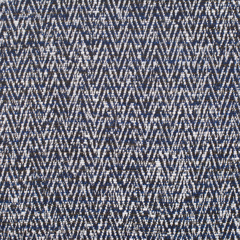 Navy Chevron Jacquard, Acrylic-Poly