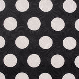 White Polka-Dot Jacquard, Cotton-Poly