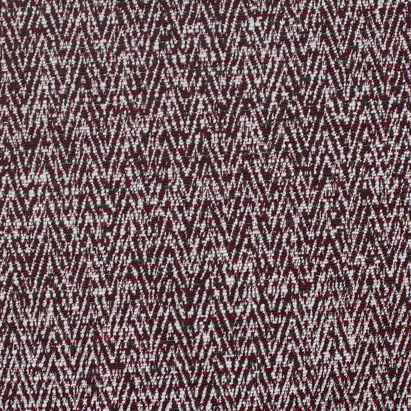 Burgundy Chevron Jacquard, Viscose-Poly