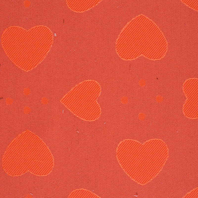 Red Hearts Jacquard, Poly-Cotton