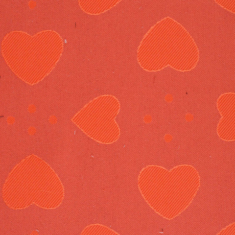 Red Hearts Jacquard, Poly-Cotton