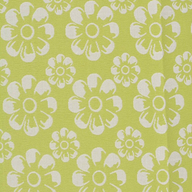 White Floral Jacquard, Poly-Cotton, 186 gsm