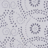 White Floral Jacquard, Poly-Cotton — texture