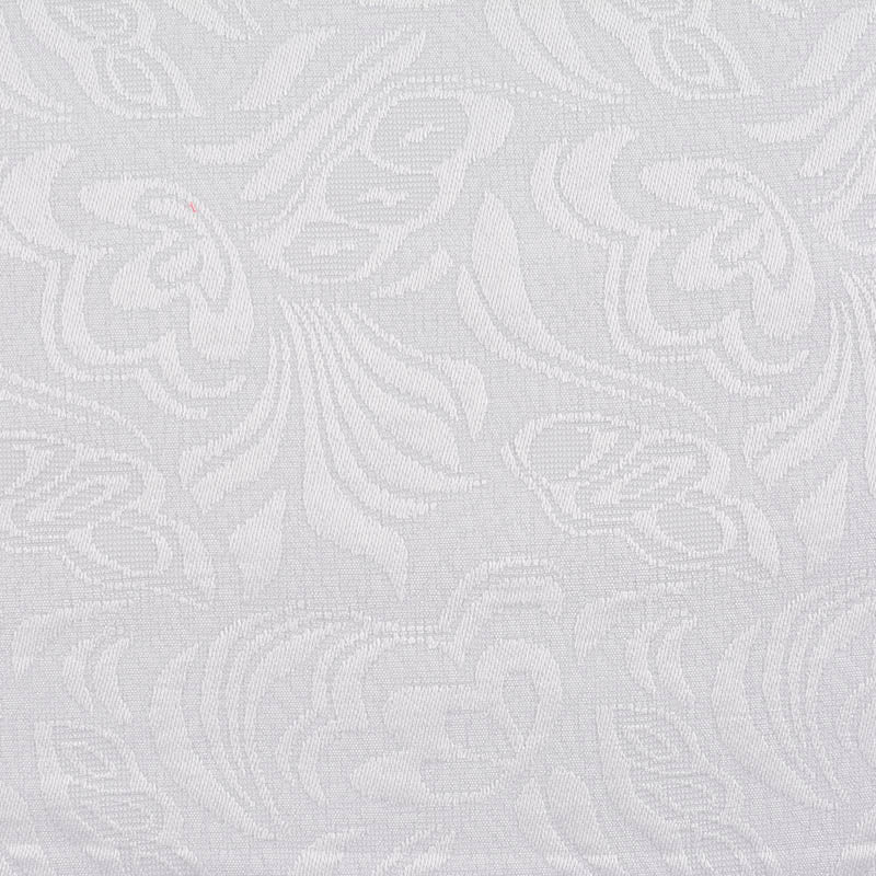 White Tone-on-Tone Floral Jacquard, Polyester, 223 gsm