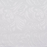 White Tone-on-Tone Floral Jacquard, Polyester