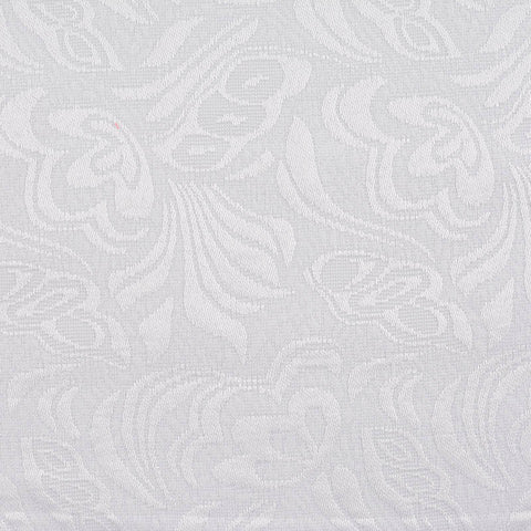 White Tone-on-Tone Floral Jacquard, Polyester, 223 gsm
