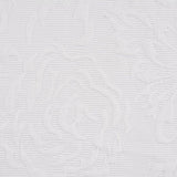 White Tone-on-Tone Floral Jacquard, Cotton — texture